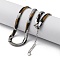 Brass Flat Snake Chain Necklaces, with Snake Skin Pattern, Cadmium Free & Lead Free, Long-Lasting Plated, Rack Plating, Platinum, 15.75 inch(40cm)