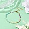 Chakra Natural Mixed Gemstone Chips Beaded Bracelets for Women, with TOHO Round Seed Beads Beads & 304 Stainless Steel & Brass Findings, Facted, 7-1/8 inch(18cm)