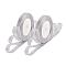 Glitter Metallic Ribbon, Sparkle Ribbon, Silver, 1/2 inch(12~13mm), about 25yards/roll, 10rolls/group