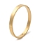 Ion Plating(IP) 304 Stainless Steel Bangles, Golden, 51x57mm