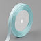 High Dense Single Face Satin Ribbon, Polyester Ribbons, Light Sky Blue, 1/4 inch(6~7mm), about 25yards/roll, 10rolls/group, about 250yards/group(228.6m/group)