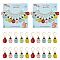 NBEADS 20 Pcs Beetle Charm Stitch Markers, 5 Colors Beetle Alloy Enamel Crochet Charms Removable Locking Stitch Marker with 304 Stainless Steel Clasp for Sewing Accessories Quilting Jewelry