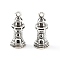 Tibetan Style Alloy Pendant, Gate Tower, Lead Free & Cadmium Free, Antique Silver, 20.5x9x9mm, Hole: 1.6mm, 585pcs/1000g