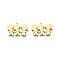 201 Stainless Steel Pendants, Girl & Boy, Real 18K Gold Plated, 16x24x1mm, Hole: 1.4mm