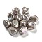 Spray Painted ABS Plastic Beads, Imitation Pearl, Nuggest, Dyed, AB Color Plated, Dark Olive Green, 15x13~15x12~13mm, Hole: 2mm