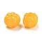 Autumn Resin Vegetable Beads, Pumpkin, Orange, 12.5~13x10mm, Hole: 1.5mm