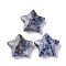 Natural Blue Spot Jasper Beads, No Hole, Star, 24x25x8mm