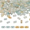 1 Strand Natural Flower Amazonite Beads Strands, 2-Hole, Rectangle, 2.5~3x5x2.5mm, Hole: 0.8mm