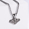 Anchor Punk Style Stainless Steel Pendant Men's Necklace Nightclub Accessory, Stainless Steel Color