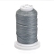 Waxed Polyester Cord, Flat, Gray, 1mm, about 76.55 yards(70m)/roll