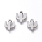 Tarnish Resistant 304 Stainless Steel Pendants, Matte Style, Greek Alphabet, Stainless Steel Color, Letter.Y, 11x8x1.5mm, Hole: 1.5mm