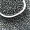 6/0 Grade A Round Glass Seed Beads, Silver Lined, Gray, 6/0, 4x3mm, Hole: 1mm, about 4500pcs/pound