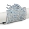 Natural Aquamarine Beads Strands, Grade A, Faceted, Rondelle, 4x3mm, Hole: 0.6mm, about 126pcs/strand, 14.96''(38cm)