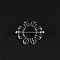 316L Surgical Stainless Steel Nipple Rings, Stainless Steel Color, Flower, Bar Length: 16mm, Pin: 1.6mm