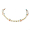 Fruit Polymer Clay & Glass Seed & Acrylic Pearl Beaded Necklace, Pineapple, 16.42 inch(41.7cm), Pineapple: 10~11.5x7~8.5x4mm
