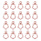Zinc Alloy Swivel Snap Hook, for Keychains, Bags, Jewelry Making, Sakura, Lead Free & Cadmium Free, Rose Gold, 36x24x6mm