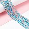 Synthetic Moonstone Beads Strands, Round, Deep Sky Blue, 6mm, Hole: 0.8mm, about 63pcs/strand, 14.57''~15.55''(37~39.5cm)