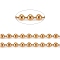 PVD Vacuum Plating 304 Stainless Steel Ball Chains, with Spool, Soldered, Golden, 4mm, about 32.8 Feet(10m)/roll