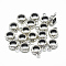 Thailand 925 Sterling Silver Tube Bails, Loop Bails, Donut, Antique Silver, 11x8x4mm, Hole: 1.8mm, 5mm Inner Diameter