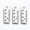 Tibetan Style Alloy Pendants for Teachers' Day, Lead Free & Cadmium Free, Ruler, Antique Silver, 29x9.5x1mm, Hole: 2mm, about 298pcs/500g