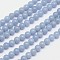 Natural Angelite Beads Strands, Round, 6mm, Hole: 1mm, about 58~62pcs/strand, 15.5 inch
