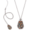 2Pcs 304 Stainless Steel Macrame Pouch Necklace Making for Gemstone Nuggets, Stainless Steel Color, 17.80 inch(45.2cm)