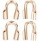 20Pcs Brass Wire Guardians, Real 14K Gold Filled, 5x4x1mm