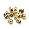 Brass Cord Ends, End Caps, Raw(Unplated), 10x7.5mm, Hole: 1.6mm, Inner Diameter: 5mm