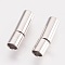Brass Bayonet Clasps, Platinum, 18x6mm, Hole: 5mm