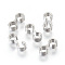 Non-Tarnish 304 Stainless Steel Quick Link Connectors, Chain Findings, Number 3 Shaped Clasps, Stainless Steel Color, 3x12x5mm, Hole: 3mm