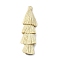Polyester Tassel Pendants, Pale Goldenrod, 84~85x28~35mm