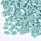 2-Hole Opaque Glass Seed Beads, Lustered, Rectangle, Medium Turquoise, 4.5~5.5x2x2~2.5mm, Hole: 0.5~0.8mm