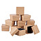 Cardboard Jewelry Boxes, for Ring, Square, Tan, 5x5x3.2cm