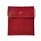 Velvet Jewelry Storage Pouches, Rectangle Jewelry Bags with Snap Fastener, for Earrings, Rings Storage, Red, 9.65x8.9cm
