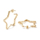 Серьги-кольца из латуни EJEW-Z002-14G-3