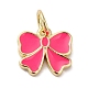 Подвески из латуни с покрытием из эмали KK-B092-13G-02-1
