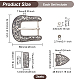 Комплекты пряжек из сплава ремня FIND-WH0111-299-2