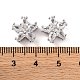 Латунные микропаве из прозрачного кубического циркония KK-S389-22P-3