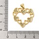 Подвески из латуни и прозрачного циркония с покрытием стойки KK-S372-27G-3