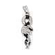 Латунные микро проложить кубического циркония подвески KK-R221-01P-03-1