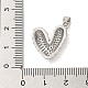 Подвески из латуни с микро паве ко Дню матери FIND-Z041-20C-3