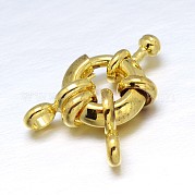 Латунная застежка пружинного кольца KK-L082D-01G
