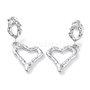 Серьги-гвоздики из нержавеющей стали 304 EJEW-H115-34P