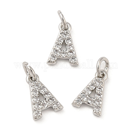 Латунь микро проложит класс Aaa кубического циркония подвески ZIRC-P067-11P-A-NR-1