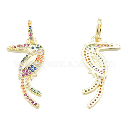 Латунные подвески из микро-паве ZIRC-N039-259-1