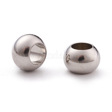 Бусины-рондели из нержавеющей стали марки 304 STAS-I020-14-1