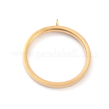 Настройки колец из нержавеющей стали 304 RJEW-O045-09C-G-1