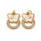 304 Stainless Steel Rhinestone Pendants, with Enamel, Butterfly Charm, with Jump Ring, Ion Plating(IP), Real 18K Gold Plated, 16x12x2mm, Hole: 2.5mm