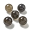 Natural Grey Agate Round Ball Figurines Statues for Home Office Desktop Decoration, 20mm