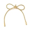 PVD Vacuum Plating 304 Stainless Steel Pendants, Bowknot Charm, Real 18K Gold Plated, 46.5x36x5mm, Hole: 1.4mm